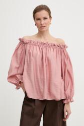 MARELLA váll nélküli női modál blúz MERINGA - rózsaszín 40