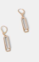 DKNY női fém köbös cirkónium fülbevaló - arany Univerzális méret - answear - 27 990 Ft