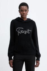 TWINSET gyapjúkeverék pulóver - fekete XL
