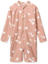 Liewood gyerek strand kezeslábas Max Printed LS Swim Jumpsuit - rózsaszín 74