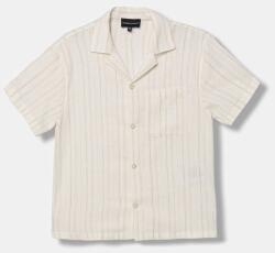 Emporio Armani ingblúz gyerek lenvászonnal - bézs 164