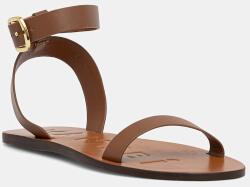 Manebi női bőr szandál One band with buckle Leather Sandals - barna Női 37