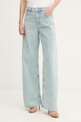Sisley széles szárú női farmer - kék 27