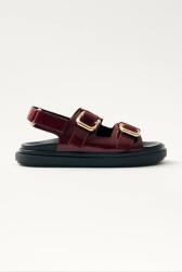 Alohas bőr szandál Harper - burgundia Női 39