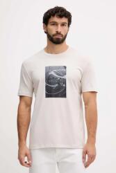 Giorgio Armani pamut póló - bézs XL - answear - 16 590 Ft