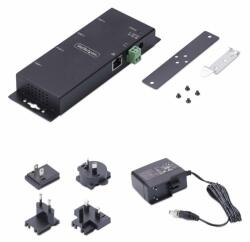StarTech StarTech. com I43-SERIAL-ETHERNET soros átalakító/jelismétlő/izolátor RS-232 RJ-45 Fekete (I43-SERIAL-ETHERNET)