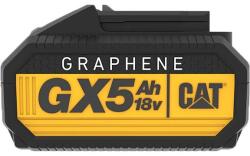 Caterpillar GXB5 Power+ Graphene akkumulátor 18V 5.0Ah extrém gyors töltés, CAT 18V gépekhez kompatibilis (GXB5)
