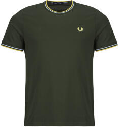 Fred Perry Tricouri mânecă scurtă Bărbați TWIN TIPPED T-SHIRT Fred Perry verde EU S - spartoo - 252,00 RON