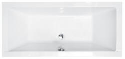 Niagara Wellness BESCO QUADRO fényes fehér színű akril egyenes kád 180x80 (WAQ-180-PK)