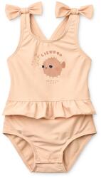 Liewood egyrészes fürdőruha gyerek Amara Baby Swimsuit w Bow - narancssárga 74