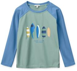 Liewood hosszúujjú fürdőruha felső gyerek Noah Placement Longsleeve Swim Tee - zöld 128