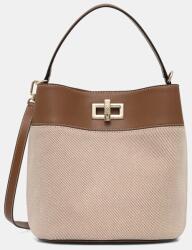 Furla női bőr zsák Amelia M Bucket Bag - bézs Univerzális méret