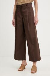 Weekend Max Mara alsó női pamut elasztánnal BELLICO - barna 40