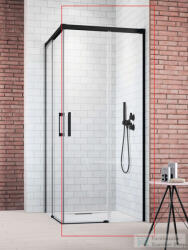 Radaway Idea KDD 120J zuhanykabin jobbos ajtó része, fekete 10370120-54-01R (10370120-54-01R)