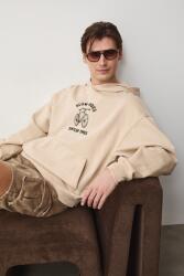 MEDICINE férfi pamut kapucnis melegítőfelső - bézs XL