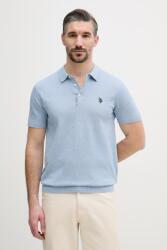 U. S. Polo Assn U. S. Polo Assn. póló férfi pamut COMBED SS - kék S