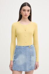 Armani Exchange női kardigán viszkózzal - sárga L