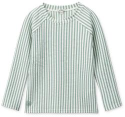 Liewood hosszúujjú fürdőruha felső gyerek Noah Seersucker Longsleeve Swim Tee - zöld 86