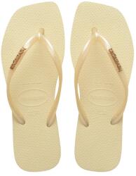 Havaianas Tangapapucs női SLIM SQUARE LOGO METALLIC - sárga Női 37/38