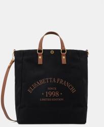 Elisabetta Franchi női pamut shopper - fekete Univerzális méret