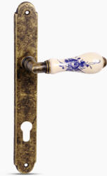 Maestro Diána Porcelán-Patinás Kék Virágos Egyedi PZ