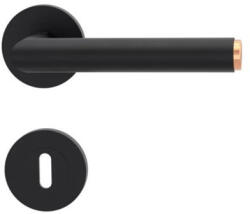 Griffwerk LUCIA select grafirfekete vörösréz dekorral körrozettás