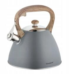 Klausberg Hagyományos Indukciós Vízforraló Klausberg Acél Szürke Síppal 3L (KB-7297)
