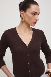 Medicine női vászon kardigán - barna S