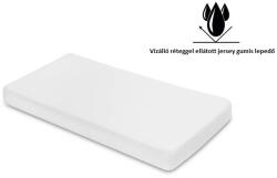  Pamut jersey gumis lepedő és vízhatlan matracvédő egyben, 140×70 cm - Fehér