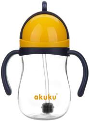 AKUKU szívószálas itatópohár súllyal - Mustár