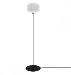 Kaja Lighting Lampadar Sparta, 1xE27, H155 cm, D36cm, metal negru, sticlă albă (K-5645)