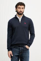 U. S. Polo Assn U. S. Polo Assn. férfi pamut pulóver 1/4 ZIP NECK - sötétkék L