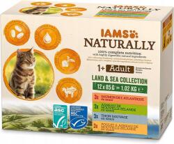 Iams Macskaeledel Felnőtt Lazac Tonhal Bőr Szőr Tasak 1020g (8710255161792)