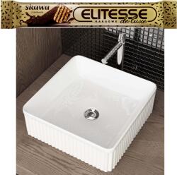 Omnires Waschbecken24 pultra szerelhető mosdókagyló fehér fényes 37x37x13cm Modern Új (GARLAND420BP)