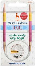 Pony Flair körkötőtű, 40cm, 6.50mm, fa, lila