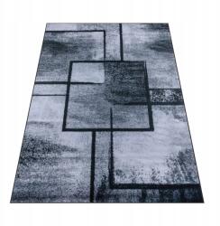 the carpet Szőnyeg Szürke Geometrikus 220X160 CM Modern Négyzetek Nappali Divatos Bcf