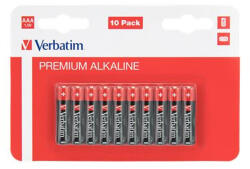 Verbatim Elem, AAA, alkáli, 10 db, VERBATIM "Premium (49874) - tonerpiac