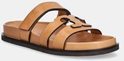 Tory Burch bőr papucs Ines Sport - barna Női 39