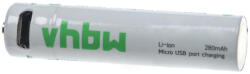 VHBW AAA Mikro Akkumulátor - 280 mAh 1, 5 V Li-Ion + Micro-USB csatlakozás - elektrohungary - 4 600 Ft