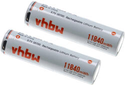 VHBW AAA Mikro Akkumulátor Fenix-hez - 3200 mAh 3, 7 V Li-Ion - elektrohungary - 14 900 Ft