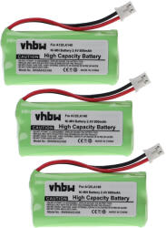 VHBW Telefon Akkumulátor 55AAAHR2BMX, 220436C1, 41AAAH2BMX, 220382C1 - 800 mAh 2, 4 V NiMH
