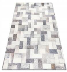 Dywany Łuszczów Patchwork Szőnyeg 160x230 Téglalap Alakú szürke műbőr utánzat #MTT029 (MTT029)