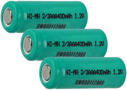 VHBW Akkumulátor cellák 2/3AAA - 400 mAh 1, 2 V NiMH - elektrohungary - 7 200 Ft