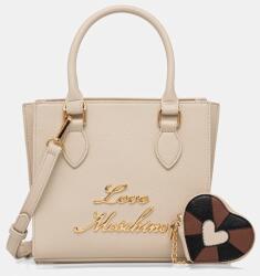 Love Moschino keresztpántos táska női bőr - bézs Univerzális méret - answear - 55 990 Ft