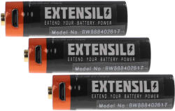 VHBW AAA Mikro Akkumulátor - 920 mAh 1, 5 V Li-Ion + Micro-USB csatlakozás - elektrohungary - 12 000 Ft