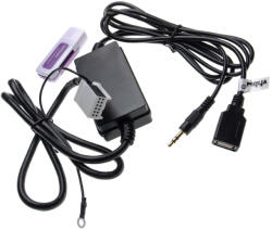 VHBW AUX Audio Adapter Kábel BNS 5.0 Audi autórádióhoz stb. - 9, 5 cm