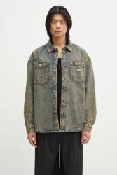 Dickies farmerdzseki Houston Ls Shirt Yellow Fade Indigo - sötétkék M