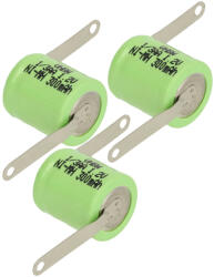 VHBW Gombelem Akkumulátor 1/3AA - 300 mAh 1, 2 V NiMH - elektrohungary - 8 500 Ft