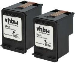 VHBW Tintapatron HP 901xl, C6653A, CC653AA, CC654A - 18 ml fekete