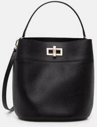 Furla női bőr keresztpántos táska Amelia M Bucket Bag - fekete Univerzális méret